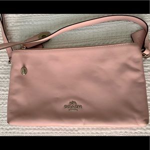 Small Pink Coach shoulder bag